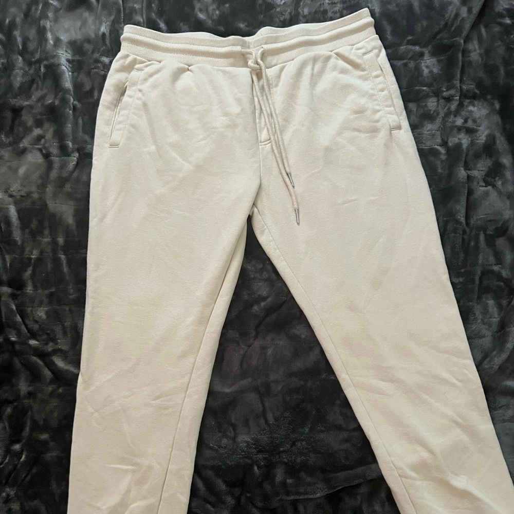 Mens Cream Joggers XL